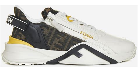 fendi ff leather trainers|Fendi Flow Sneakers .